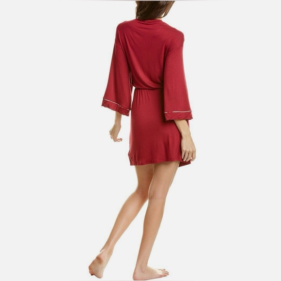 Hale Bob Kimono Deep Red Robe NWT - Picture 2 of 11